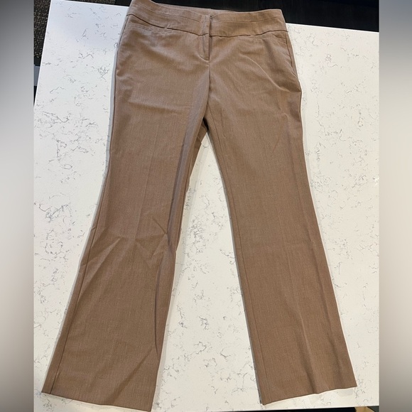 Worthington Petite Modern Fit Tan Brown Career Office Business Pants Size 10P - Picture 1 of 9